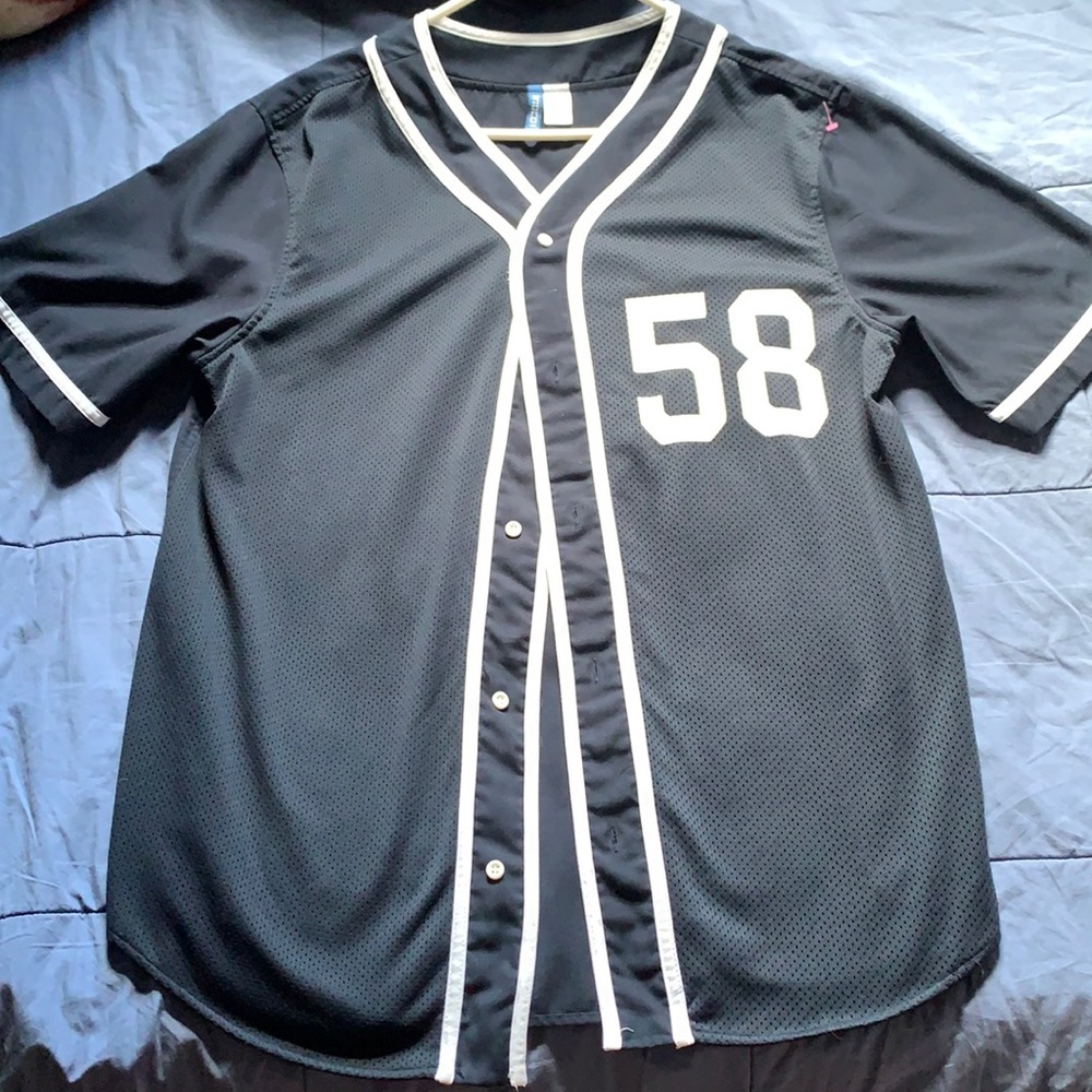 Blue and White Jersey